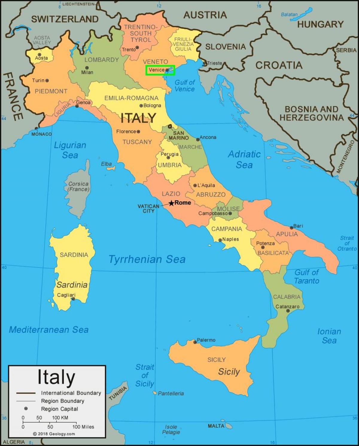 harta italiei salerno Harta Italiei Salerno